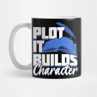 Plot It Builds Character Book Author Gift Mug